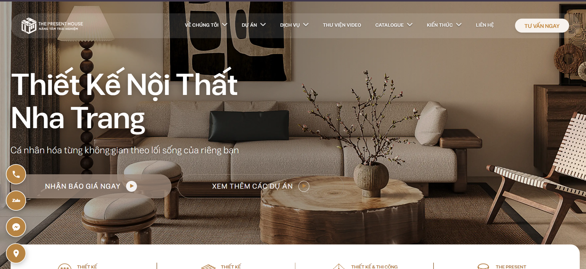 Mẫu website nội thất