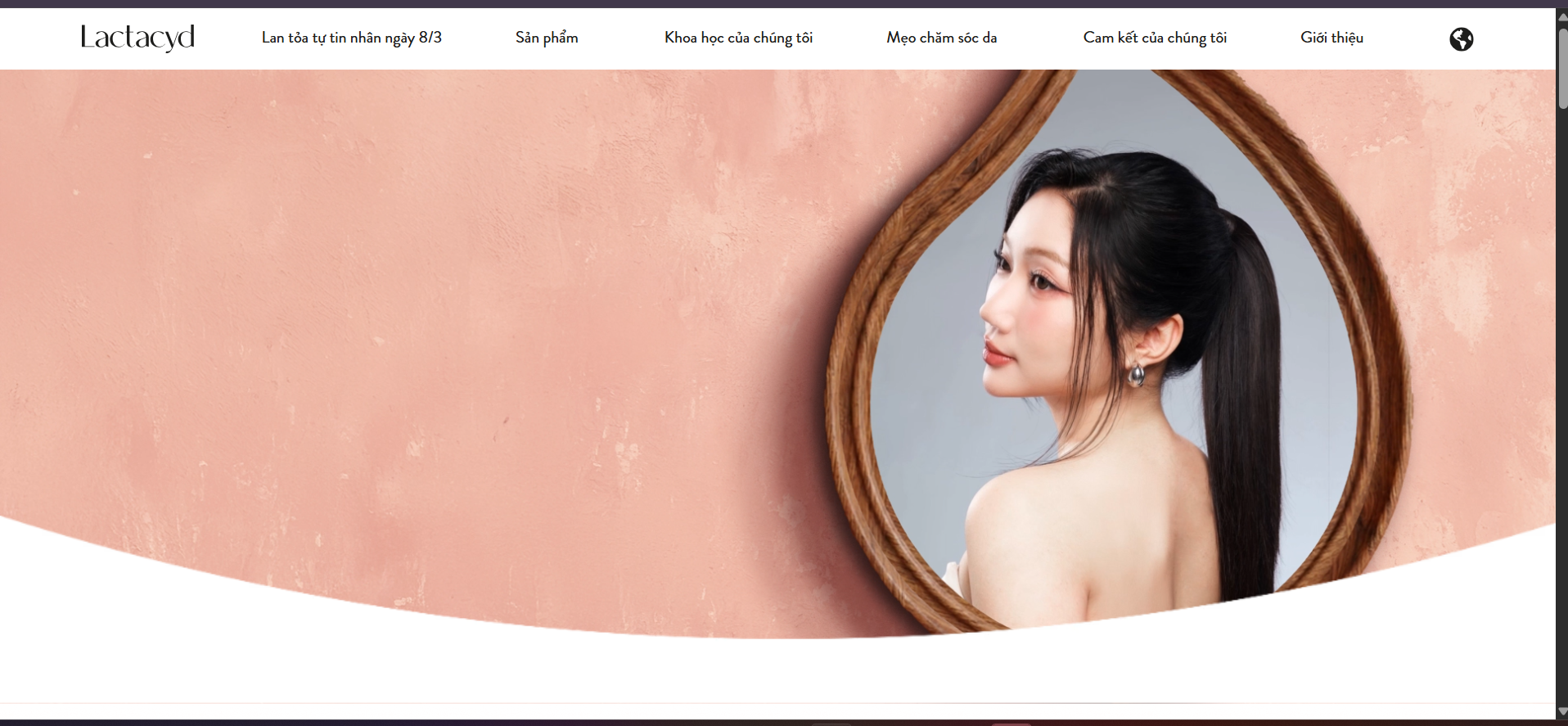 Giao diện website Website mỹ phẩm